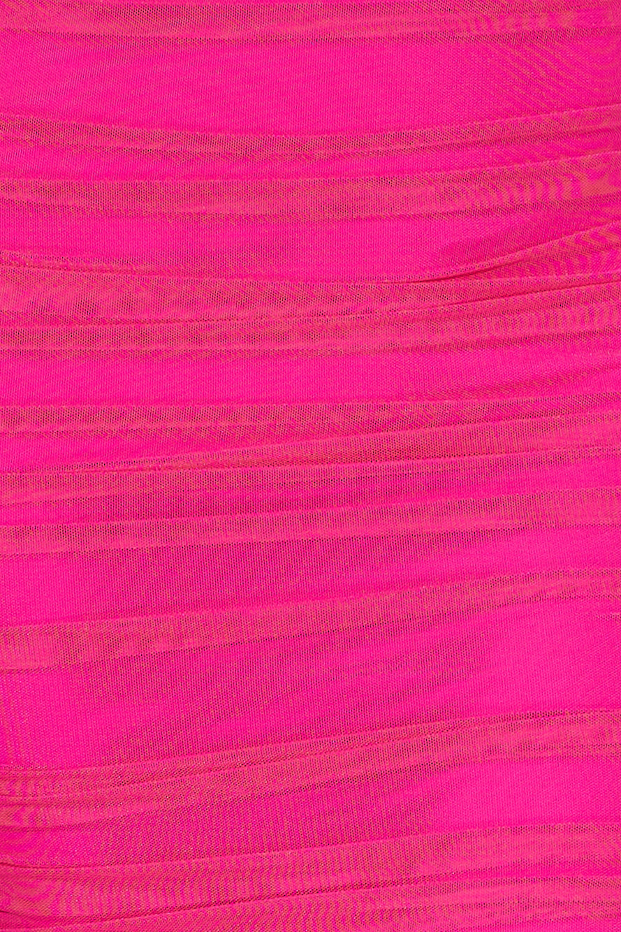 Dished Out Midi Dress Hot Pink