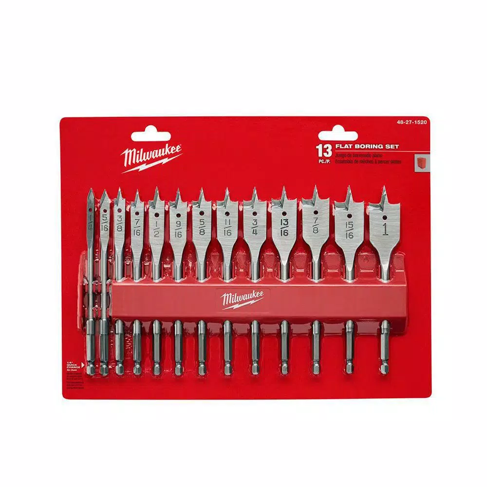 Milwaukee High Speed Wood Spade Bit Set (13-Piece) and#8211; XDC Depot