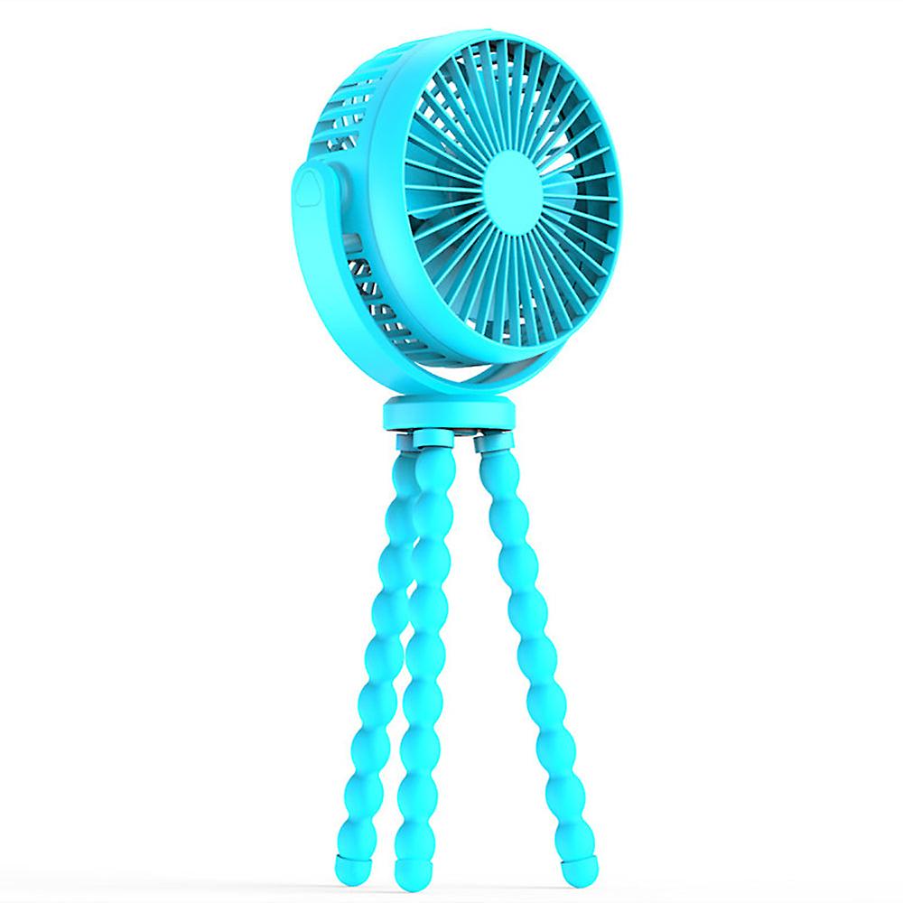 Portable handheld mini stroller fan with flexible tripod