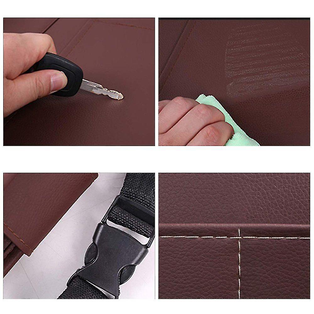 Car Organizer， Backrest Protector， Luxury Car Seat Protector Made Of Polyurethane (pu) Leather With Foldable Tablet Holder