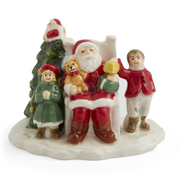 Spode Christmas Tree Led Village Santa With Children 2 5 X 2 Inch