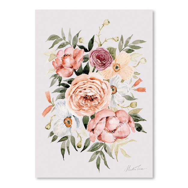 Americanflat Botanical Muted Peonies And Poppies By Shealeen Louise Poster