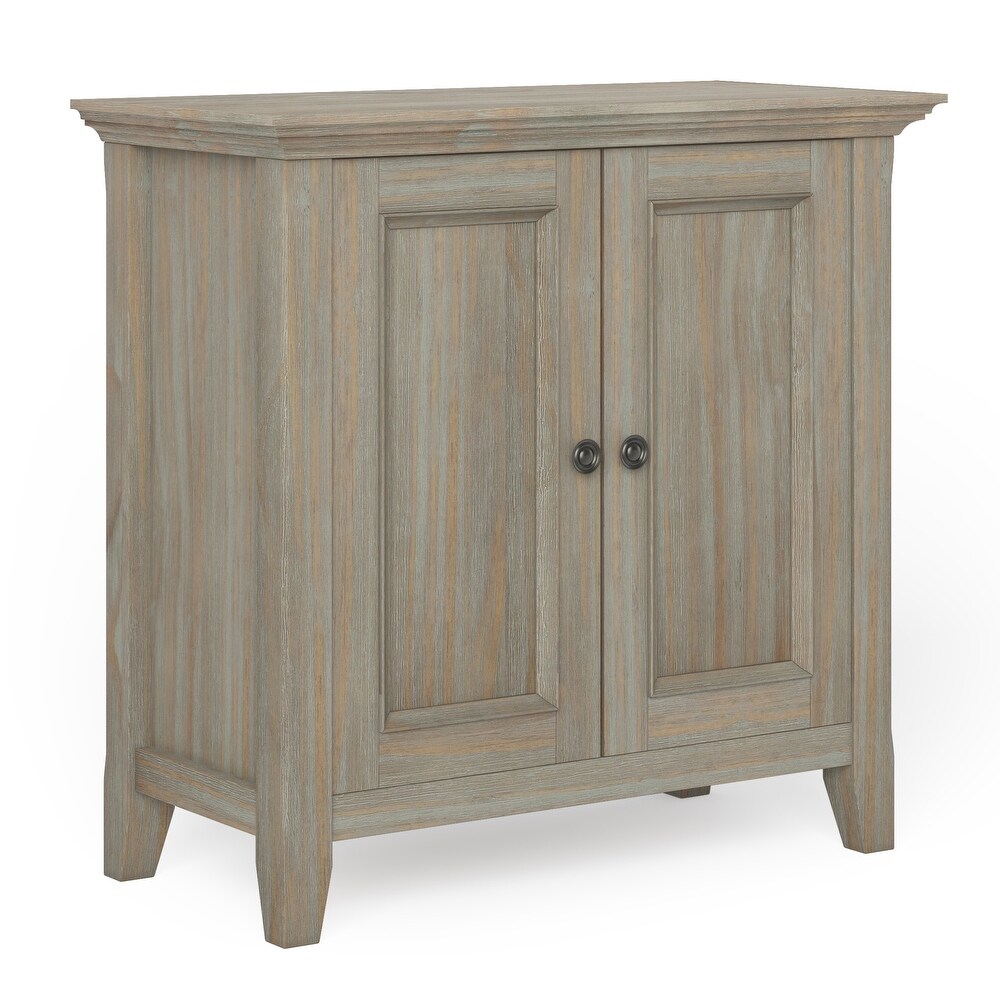 WYNDENHALL Halifax Solid Wood Transitional Low Storage Cabinet   32\