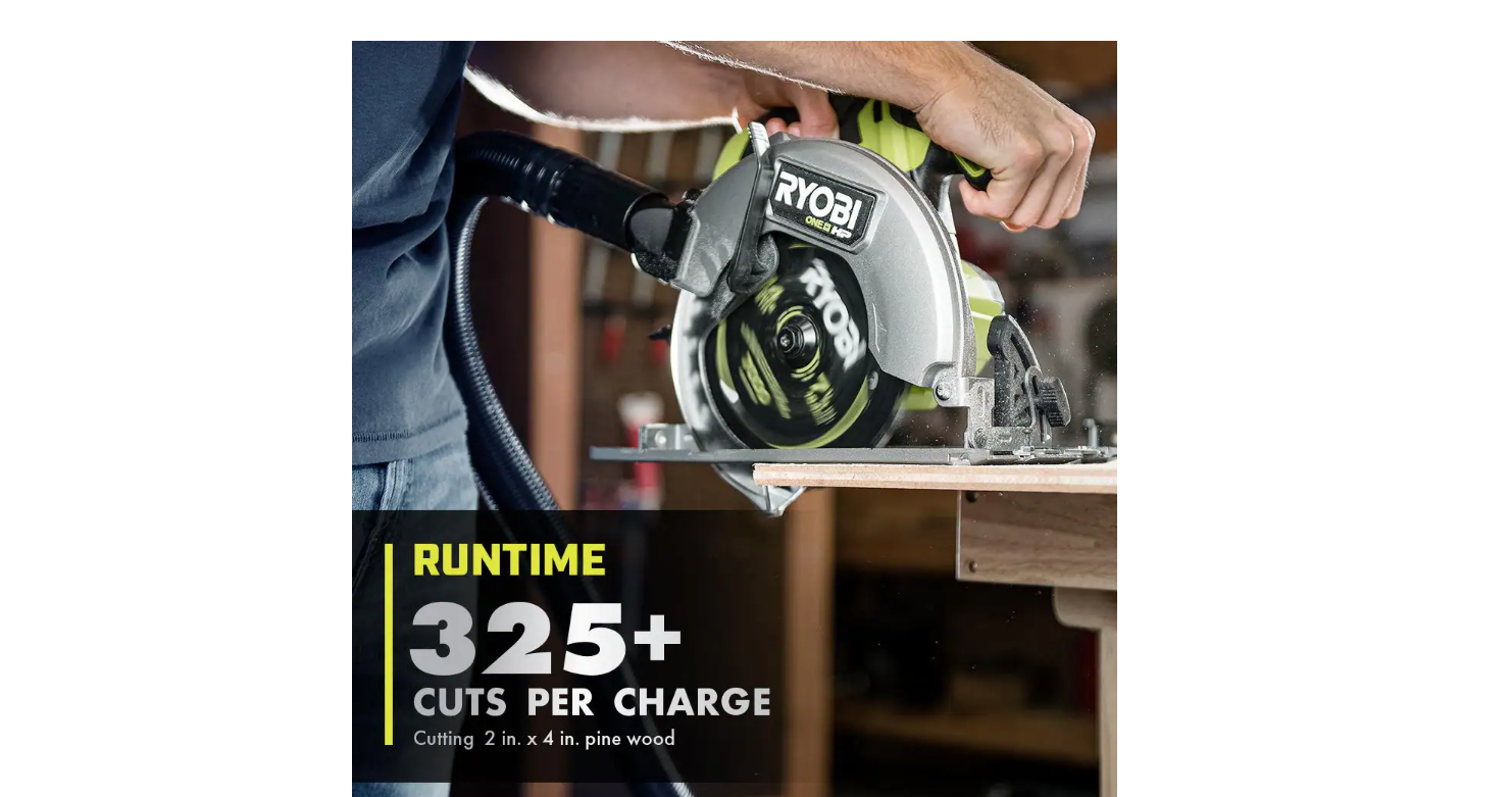 RYOBI PBLCS300K1 ONE+ HP 18V Brushless Cordless 7-1/4 in. Circular Saw Kit with 4.0 Ah HIGH PERFORMANCE Battery and Charger