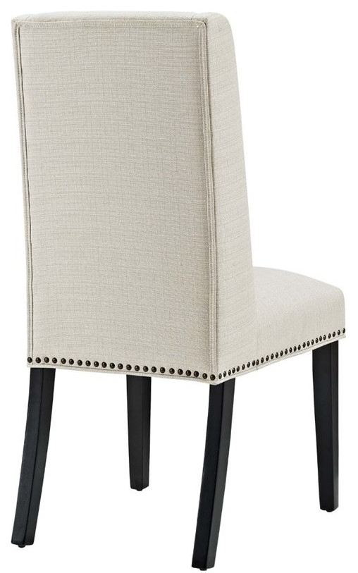 Hawthorne Collections 20.5 quotModern Fabric Dining Chair in Beige (Set of 4)   Transitional   Dining Chairs   by Homesquare  Houzz