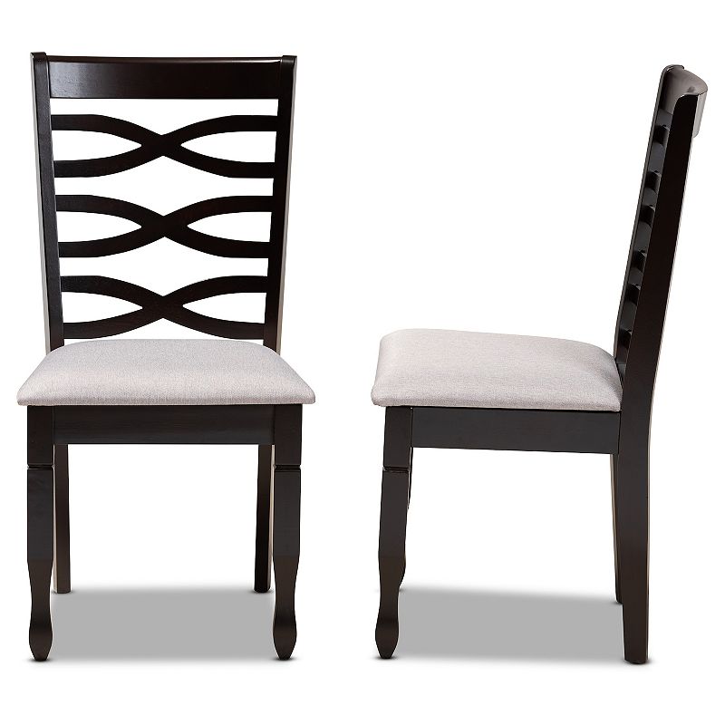 Baxton Studio Lanier Espresso Dining Chair 2-piece Set