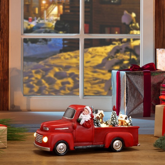 Santa In Truck Animated Musical Christmas Decoration