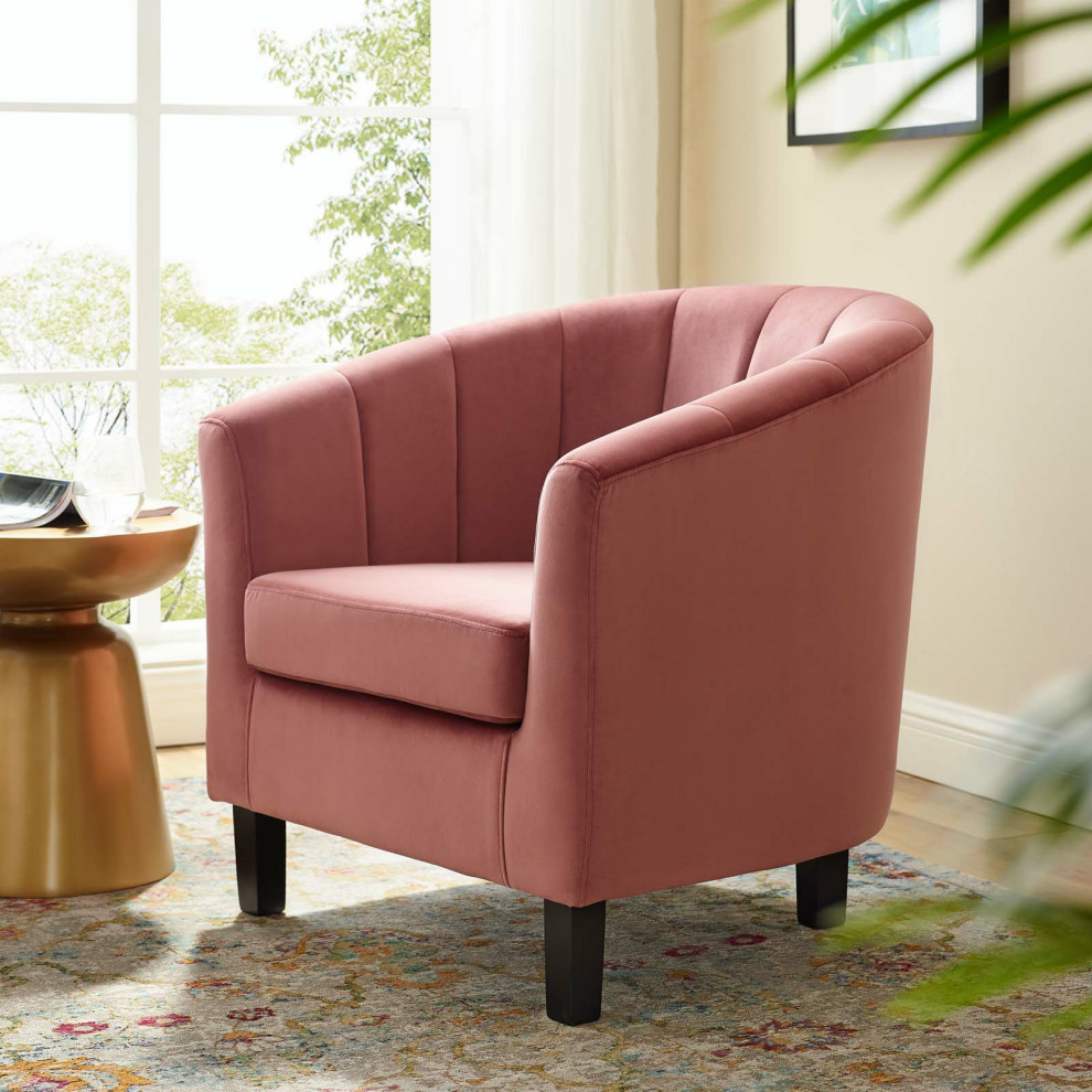 Habberley Upholstered Armchair   Transitional   Armchairs And Accent Chairs   by HedgeApple  Houzz