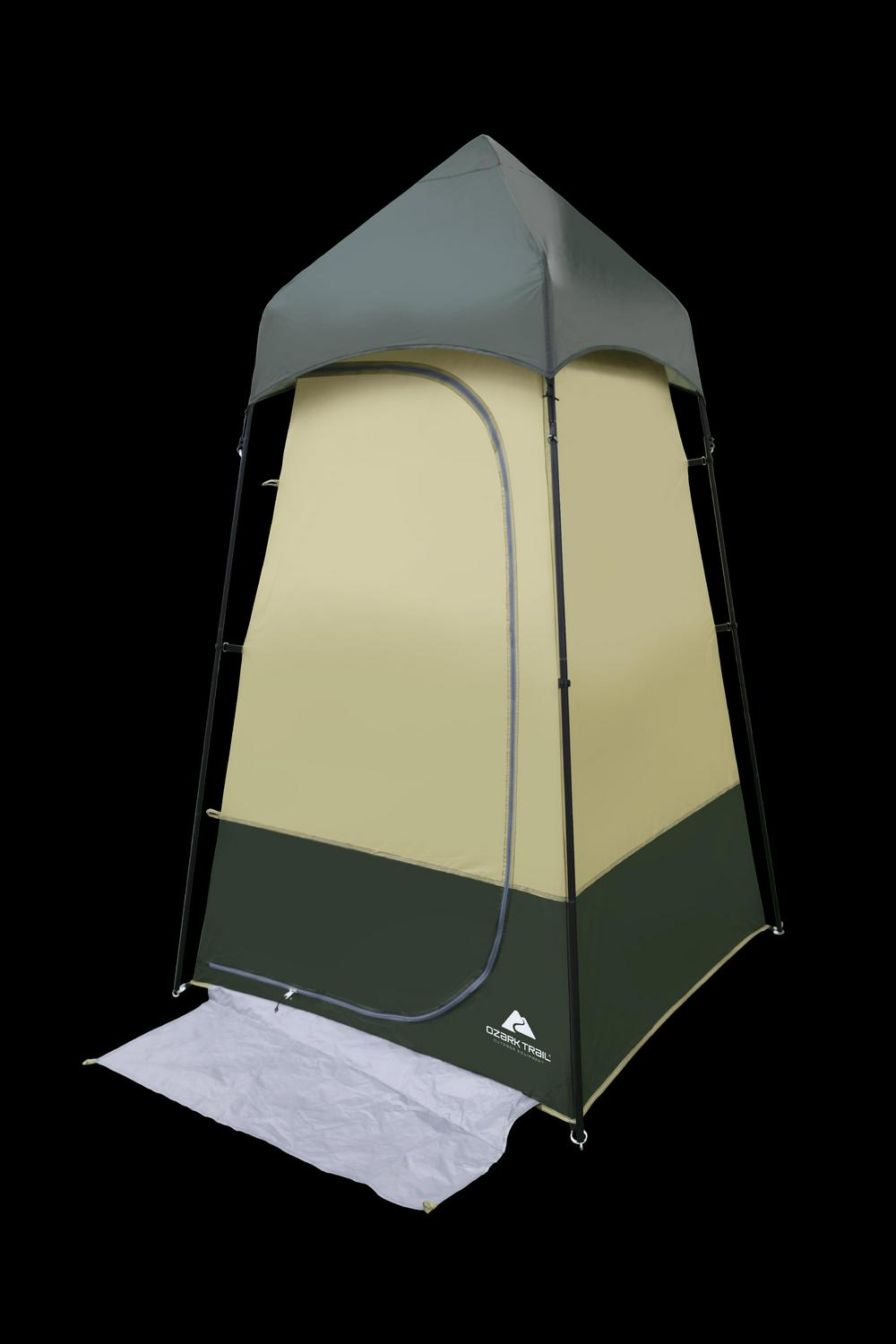 Ozark Trail Hazel Creek Lighted Shower Tent One Room， Green