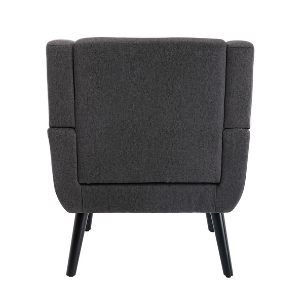 Modern Soft Upholstered Ergonomics Accent Chair Living Room Chair Bedroom Chair Home Chair With Black Legs For Indoor Home