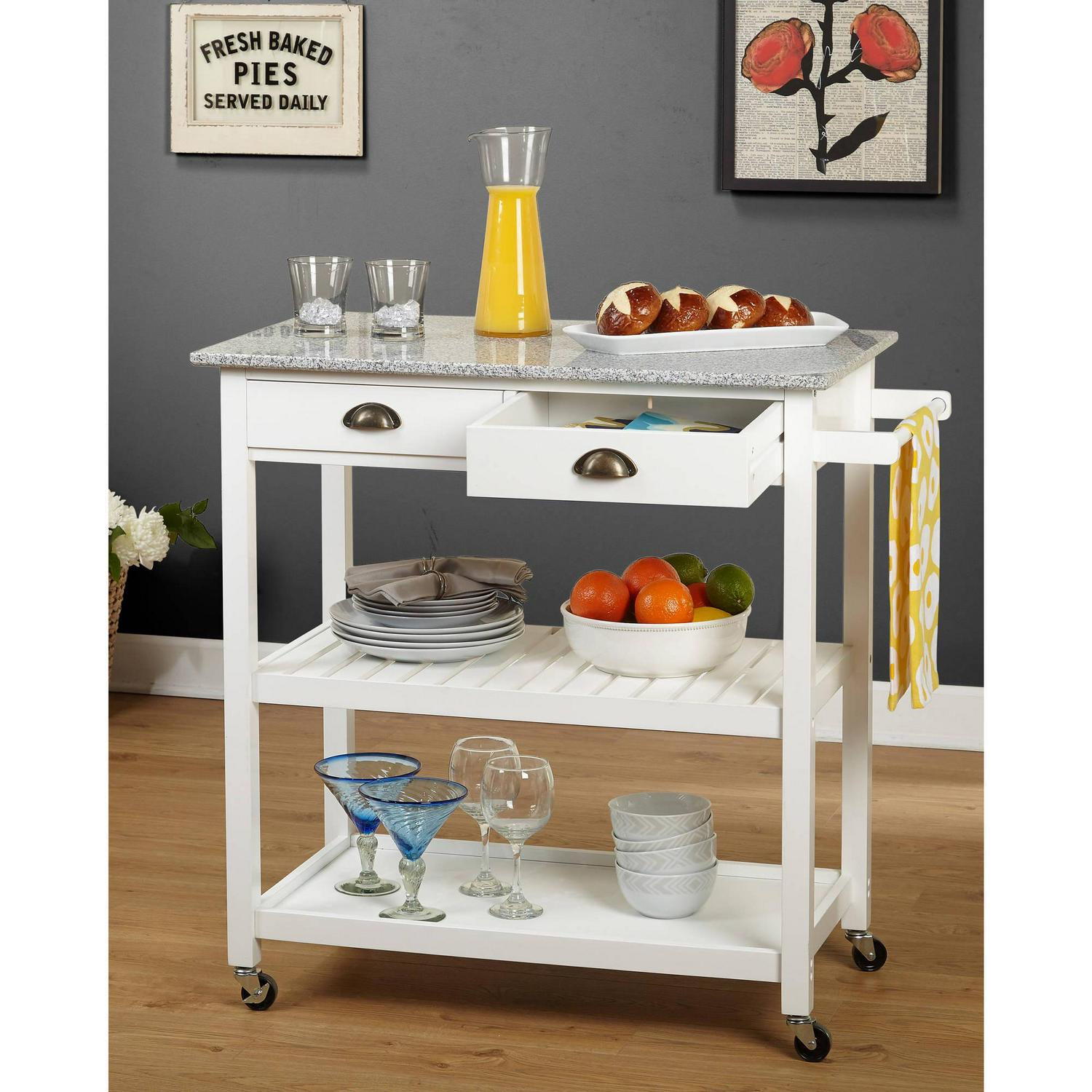 TMS Oregon Kitchen Cart， Multiple Colors