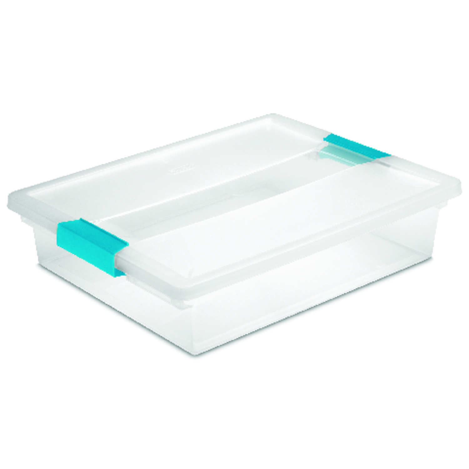 Sterilite 5.7 qt Clear Clip Storage Box 3.25 in. H X 11 in. W X 14 in. D Stackable