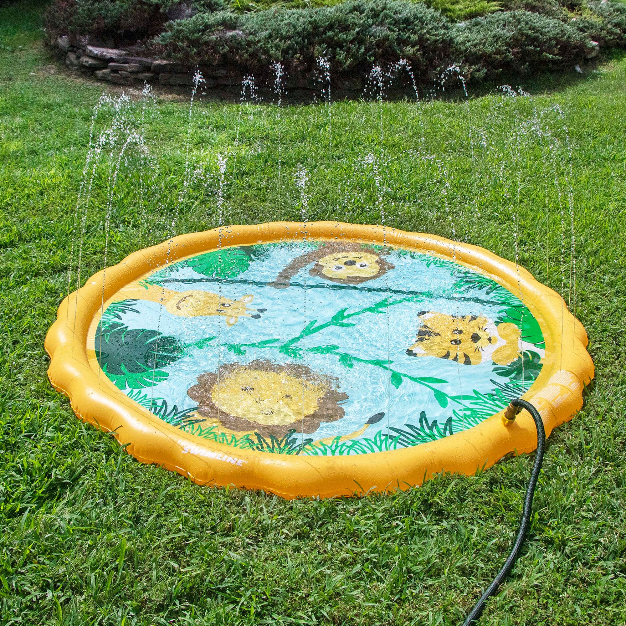 60" Inflatable Safari Children's Sprinkler Mat