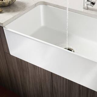 Blanco CERANA 30 in. Farmhouse Apron-Front Single Bowl White Fireclay Kitchen Sink 525010