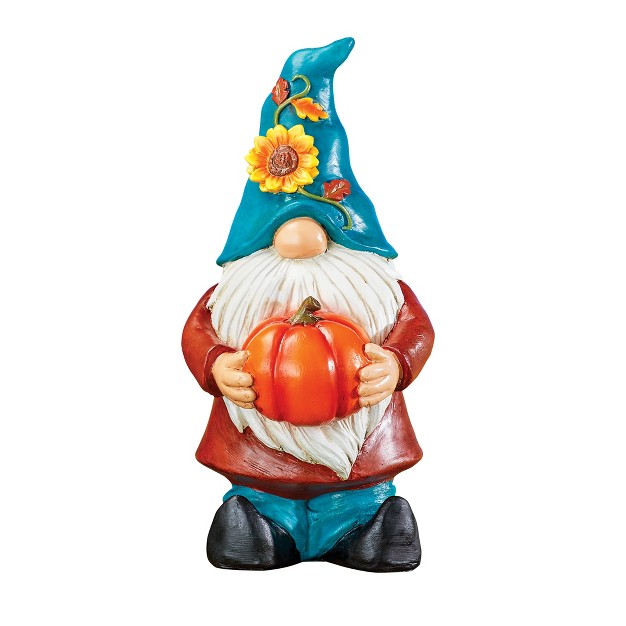 Collections Etc Hand painted Autumn Harvest Garden Gnome 11 quot h