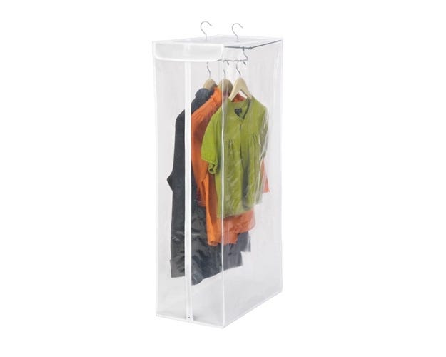 HoneyCanDo Short Hanging Storage Closet SFT01415