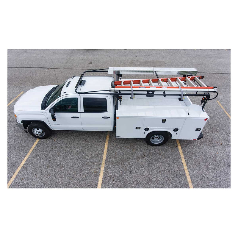 Buyers Products 14-1/2 Ft Black Service Body Ladder Rack