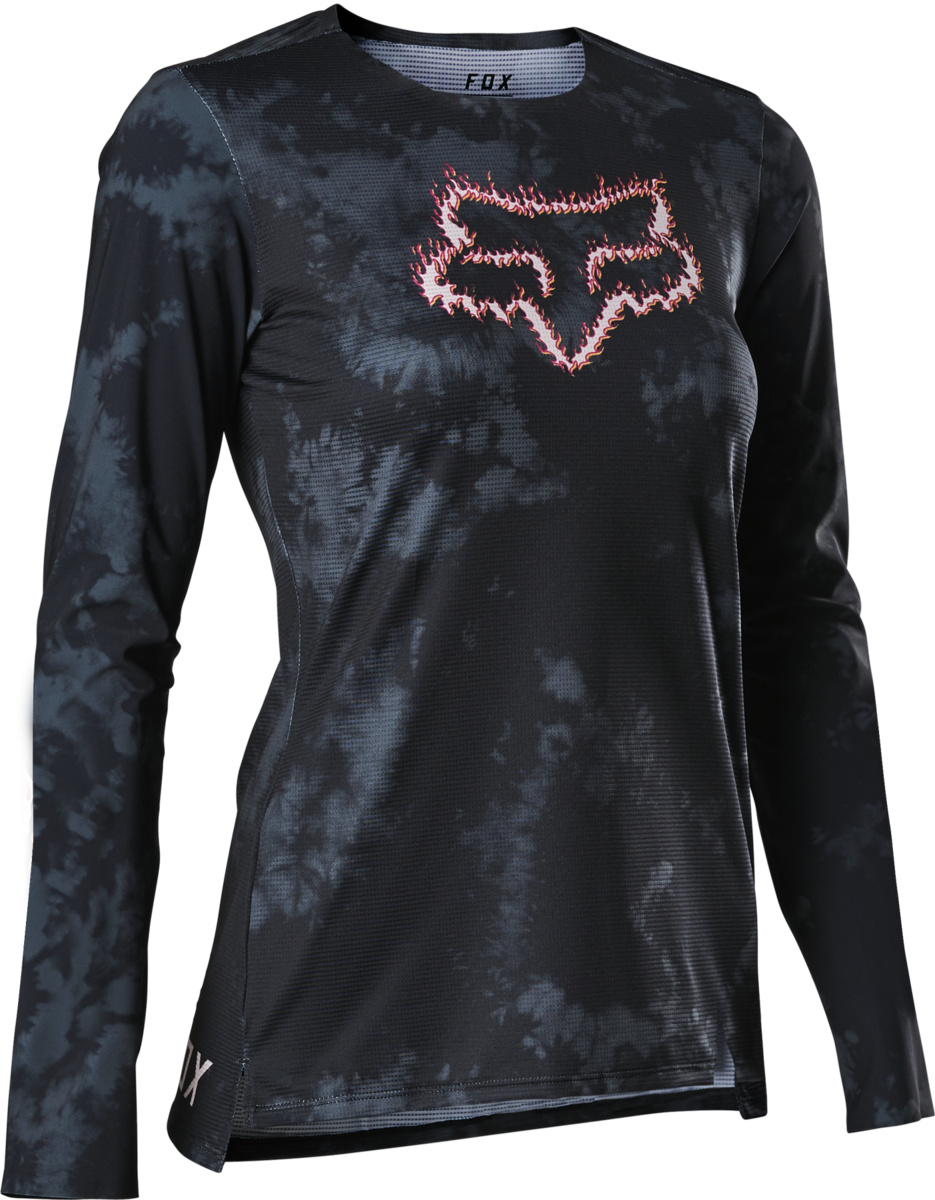 Fox Racing Flexair TS57 Long Sleeve MTB Jersey - Womens - Black - 2022