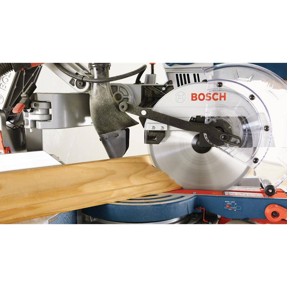 Bosch 15 Amp Corded 10 in. Dual-Bevel Sliding Glide Miter Saw with 60-Tooth Carbide Saw Blade CM10GD