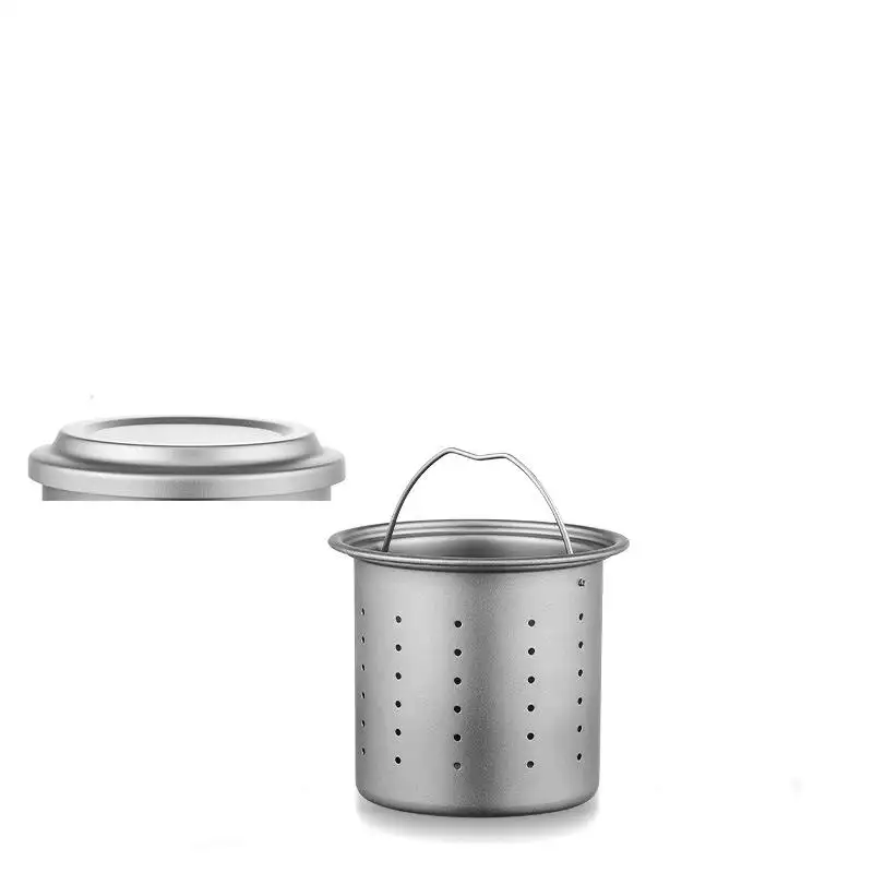 Hot selling picnic equipment portable camping pure titanium outdoor water kettle tea cup