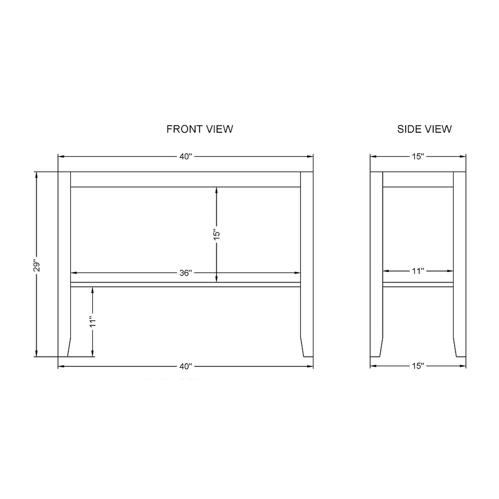 The Gray Barn Enchanted Acre Wood Sofa Console Table