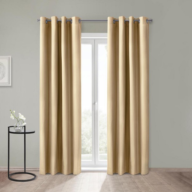 Thermaplus Alpine Blackout Premium Stylish And Functional Grommet Curtain Panel Taupe