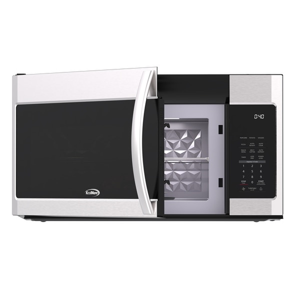 1.9 Cu. Ft. Over the Range Microwave Oven with Oven Lamp and 300CFM Recirculation Vent Hood Function - 1.9 cu ft