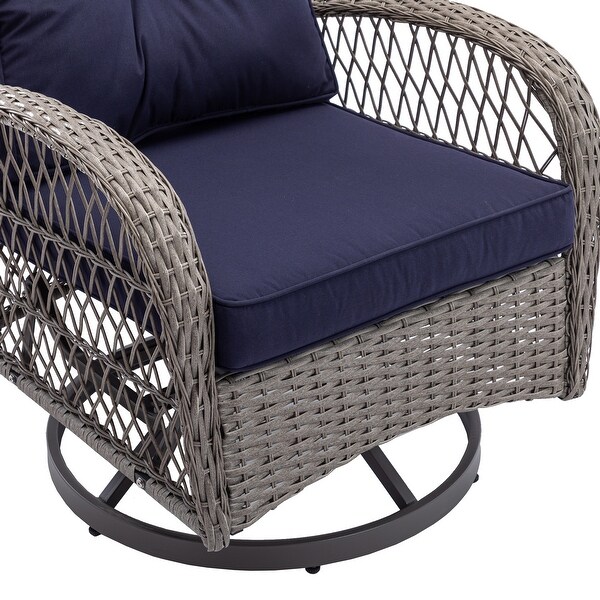 3pcs Outdoor Furniture Modern Wicker set - Overstock - 37385445