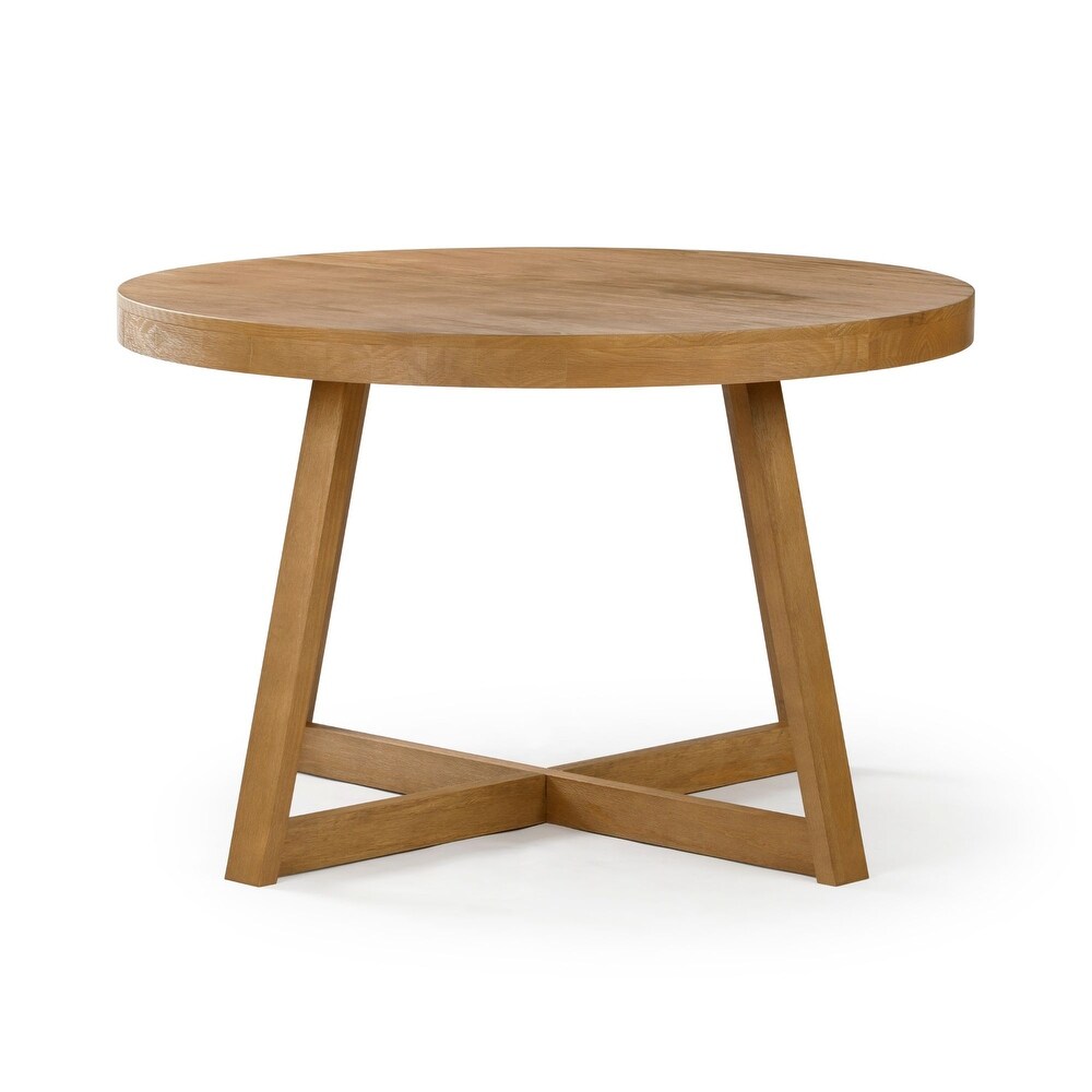 Plank and Beam Classic Solid Wood Round Dining Table   47