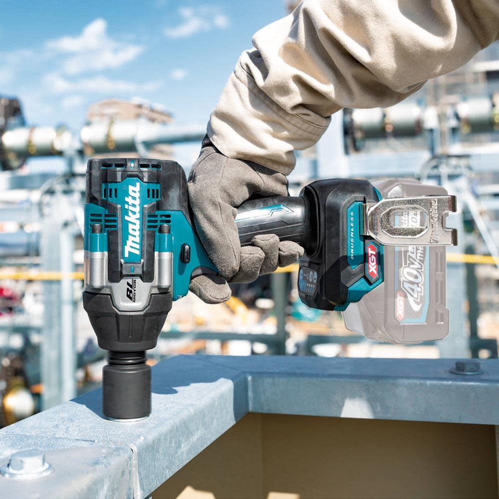 Makita 40V max XGT Square Drive Impact Wrench 1/2 Bare Tool Brushless Cordless 4 Speed Mid Torque with Detent Anvil ;