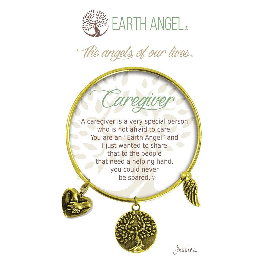 Earth Angel  Caregiver Bracelet in Brass