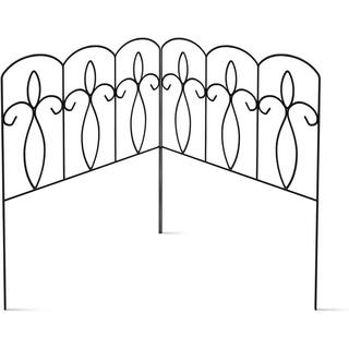 Sorbus 24.25 in. L x 1 in. W x 32.35 in. H Decorative Iron Garden Fence (5-Pack) GRDN-FNC5