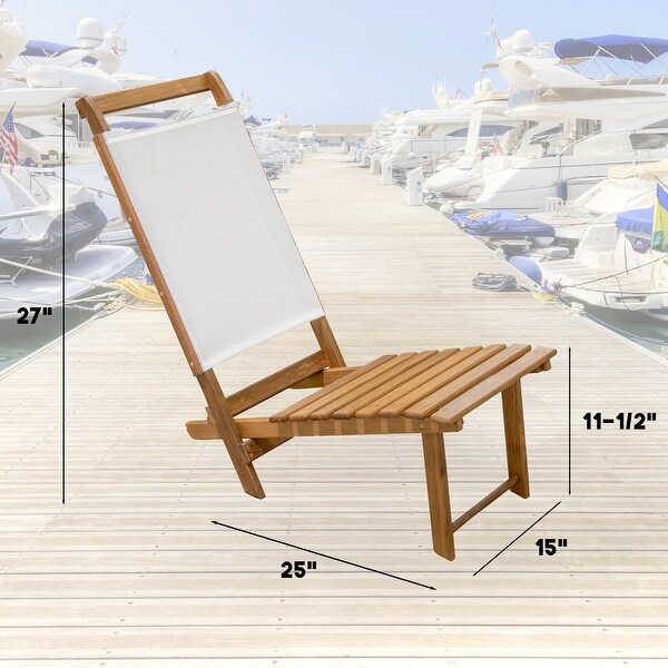 Teak Everyday Chair with Batyline Fabric