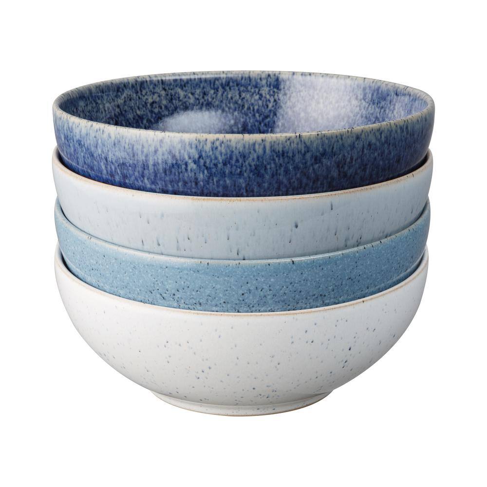 Denby Stoneware Studio Blue (Set of 4) 27.7 fl. oz. Cereal Bowls STB-0054