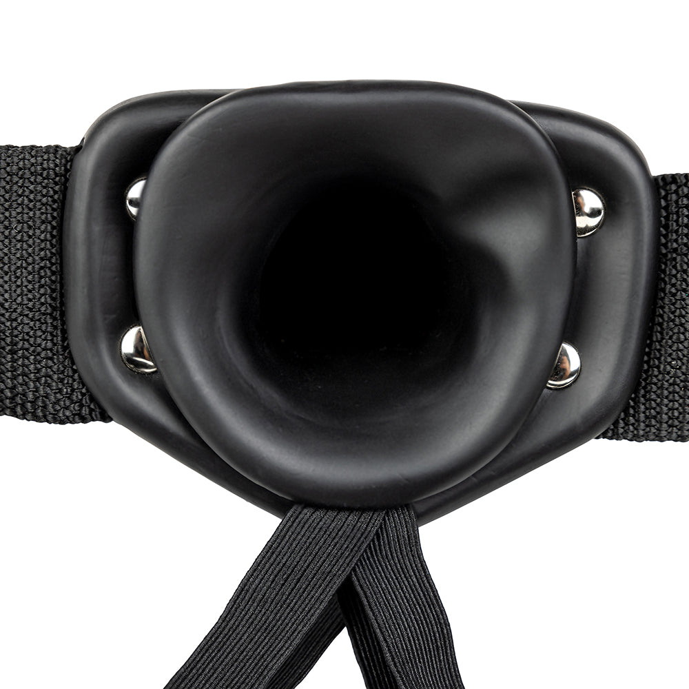 Real Rock Hollow 10 Inch Strap-On in Black