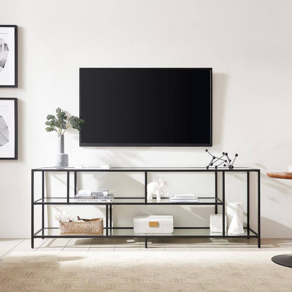 MeyerCross Winthrop 70 in. Blackened Bronze Rectangle TV Stand Fits TV's up to 80 in. TV0579