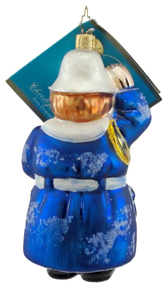 Christopher Radko KEYSTONE SALUTE Blown Glass Ornament British Police Officer   Contemporary   Christmas Ornaments   by Story Book Kids Inc  Houzz