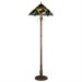 Meyda Tiffany 99339 Stained Glass / Tiffany Floor Lamp From The Spiral Grape Collection -