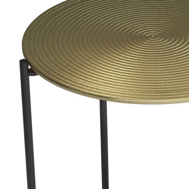 Medford Side Table Gold brass Wyndenhall