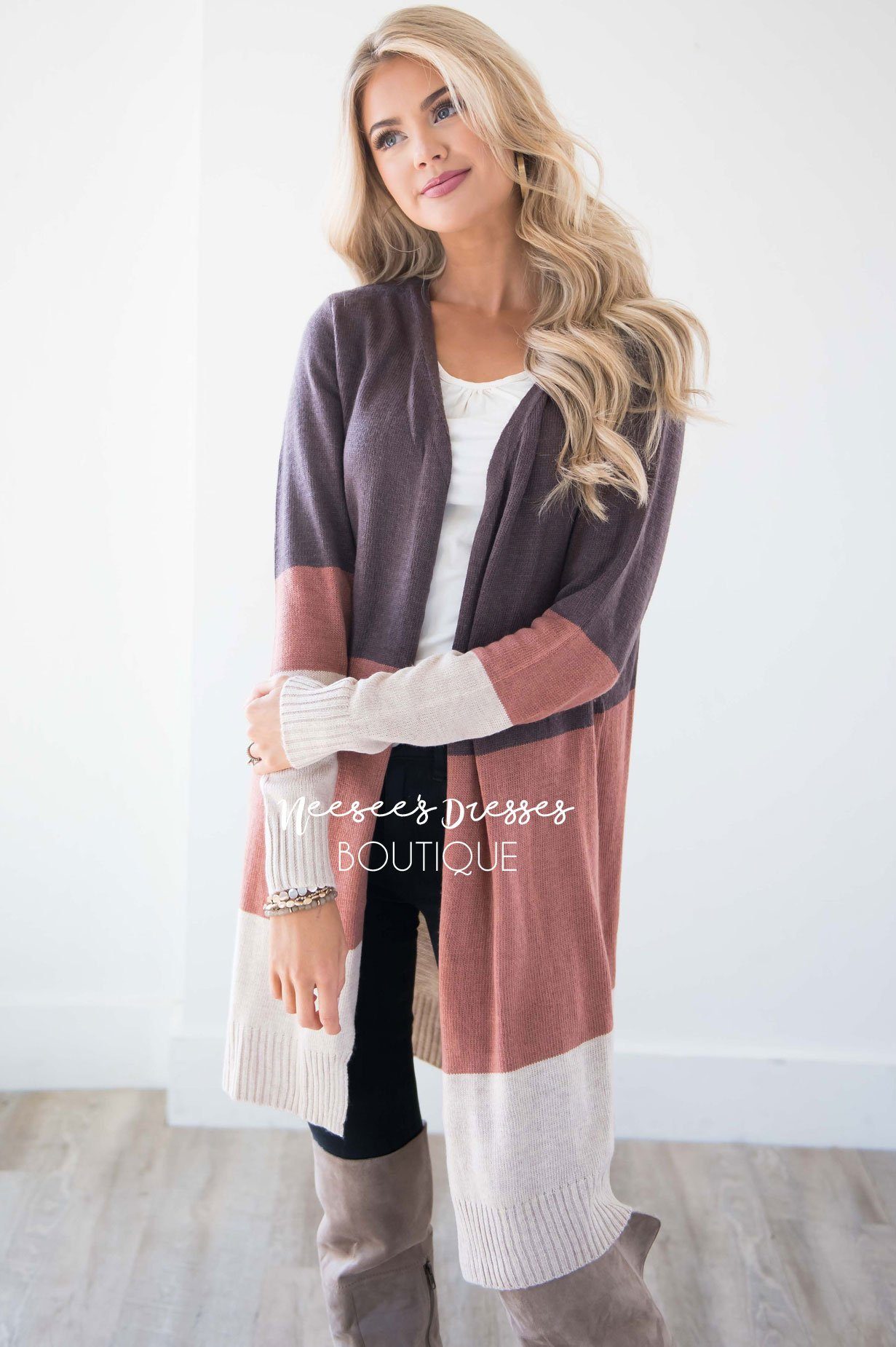 Autumn Inspired Striped Cardigan