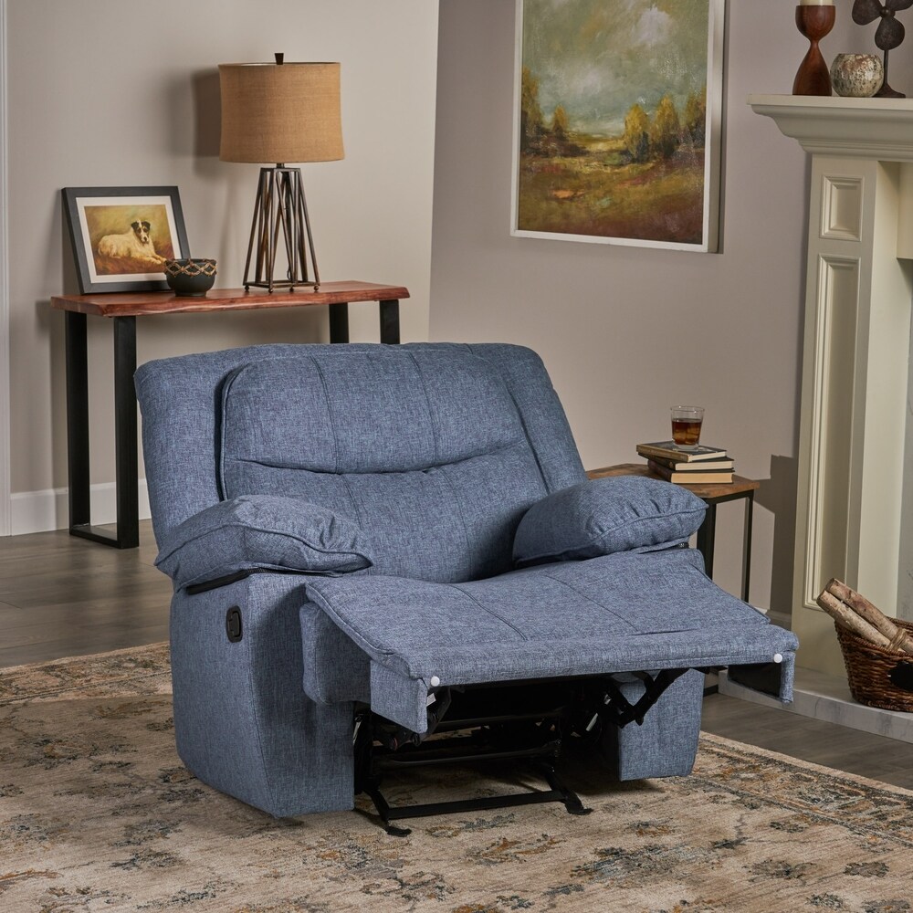 Estrada Contemporary Fabric Glider Recliner by Christopher Knight Home