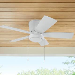 Home Decorators Collection Arleigh 44 in. LED Outdoor White Ceiling Fan with Light AM589H-WH