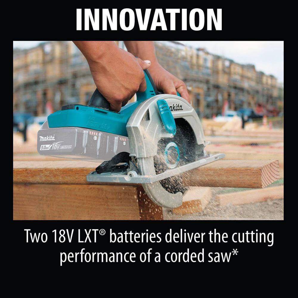 Makita 18V X2 LXT Lithium-Ion (36V) Cordless 7-14 in. Circular Saw (Tool Only) XSH01Z