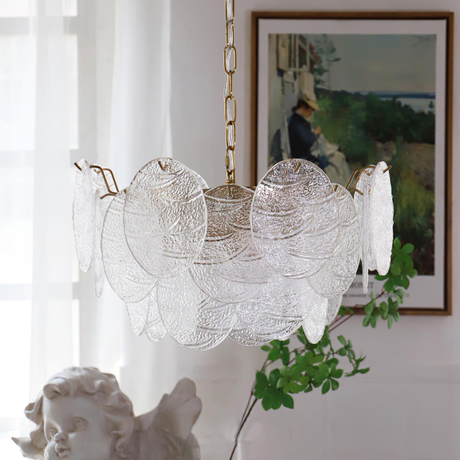 Glass Disc Chandelier