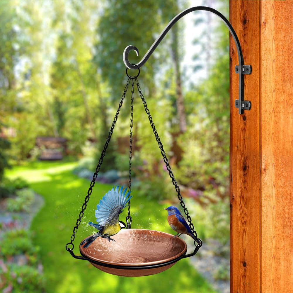 Monarch Abode Monarch Pure Copper Hand Hammered Hanging Bird Bath 17065