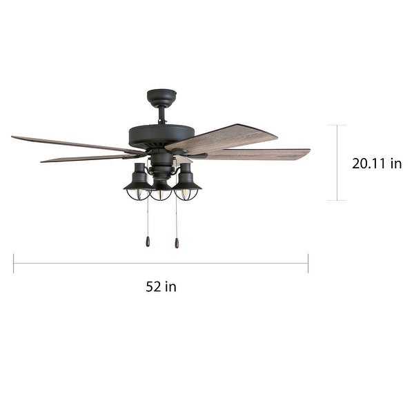 The Gray Barn Stormy Grain Aged Bronze 52-inch Farmhouse LED Ceiling Fan Shopping - The Best Deals on Ceiling Fans | 27984398