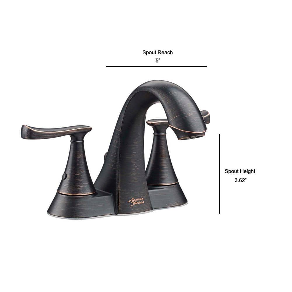 American Standard Chatfield 4 in Centerset 2Handle Bathroom Faucet in Legacy Bronze