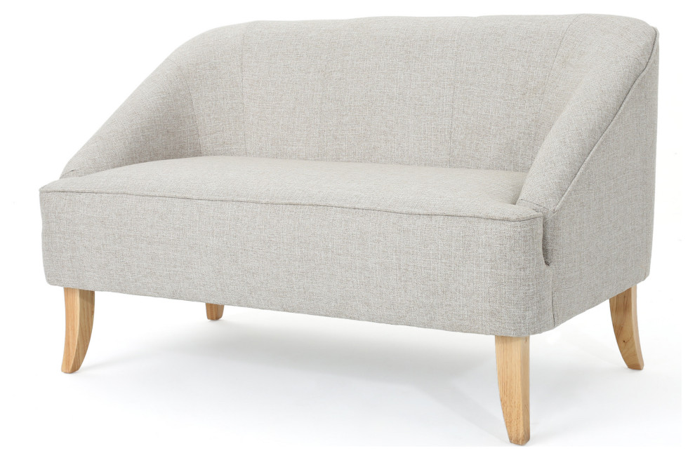 GDF Studio Jasper Mid Century Modern Fabric Loveseat   Transitional   Loveseats   by GDFStudio  Houzz