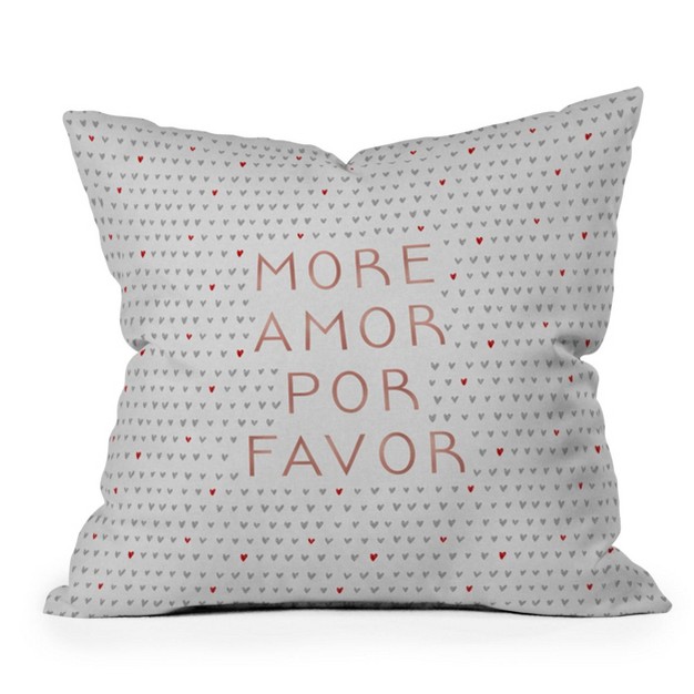 Orara Studio x27 more Amor x27 Square Throw Pillow Deny Designs