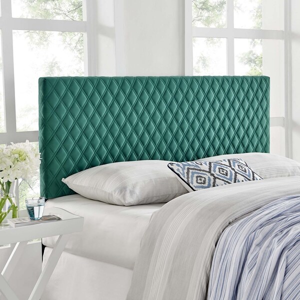 Angela King Performance Velvet Headboard - - 31640353